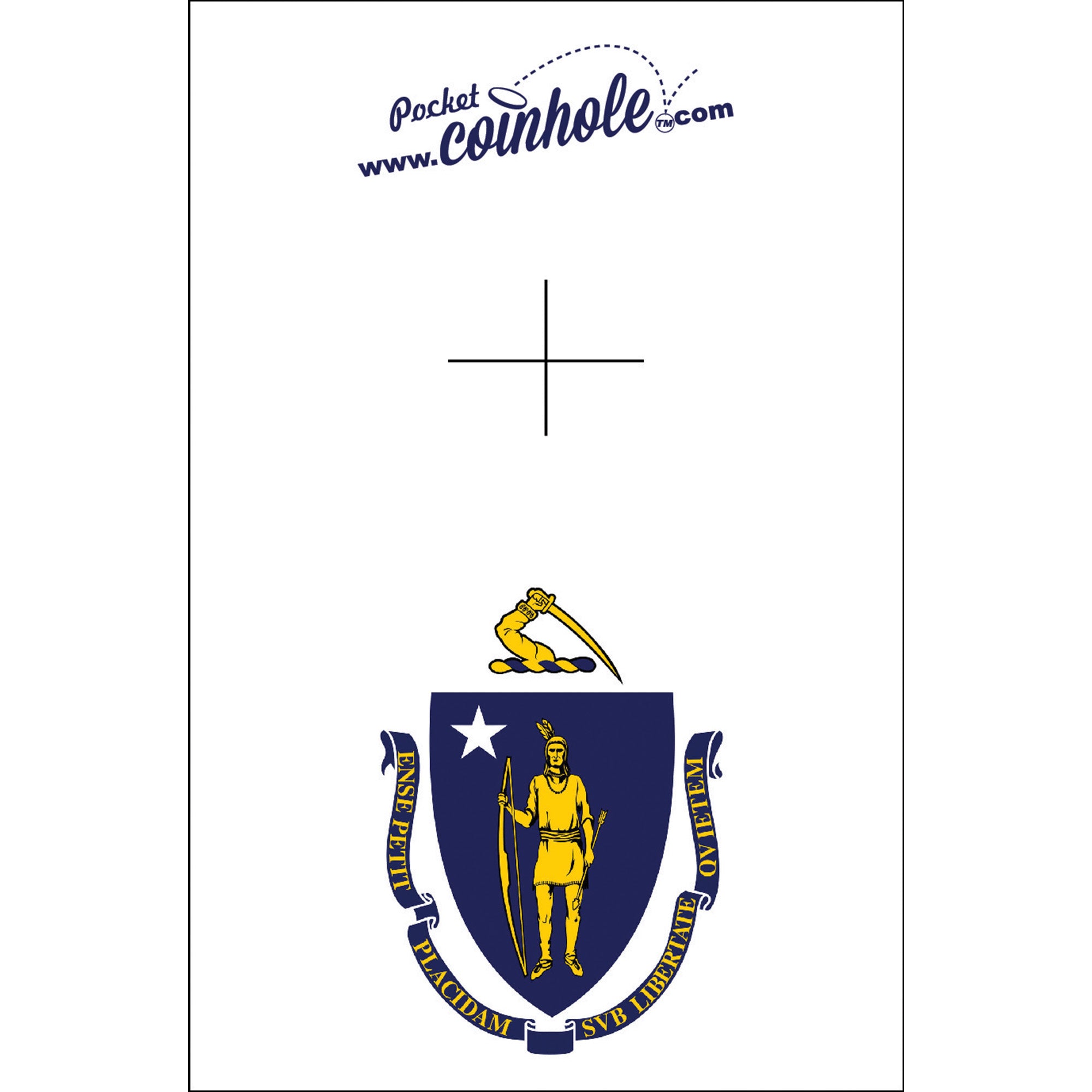 Massachusetts State Flag Coinhole®