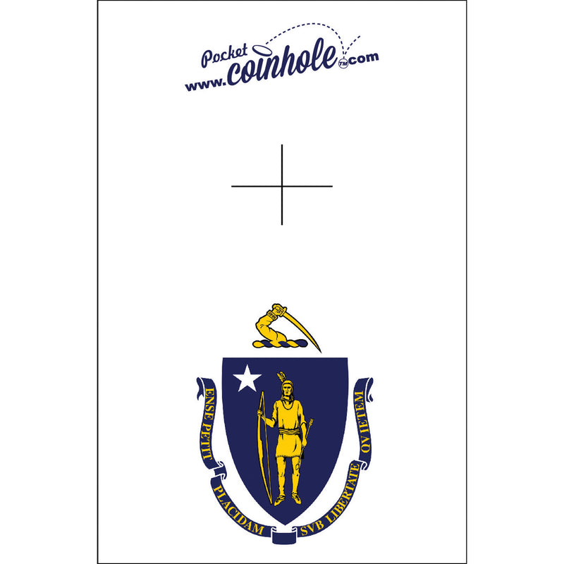 Massachusetts State Flag Coinhole®