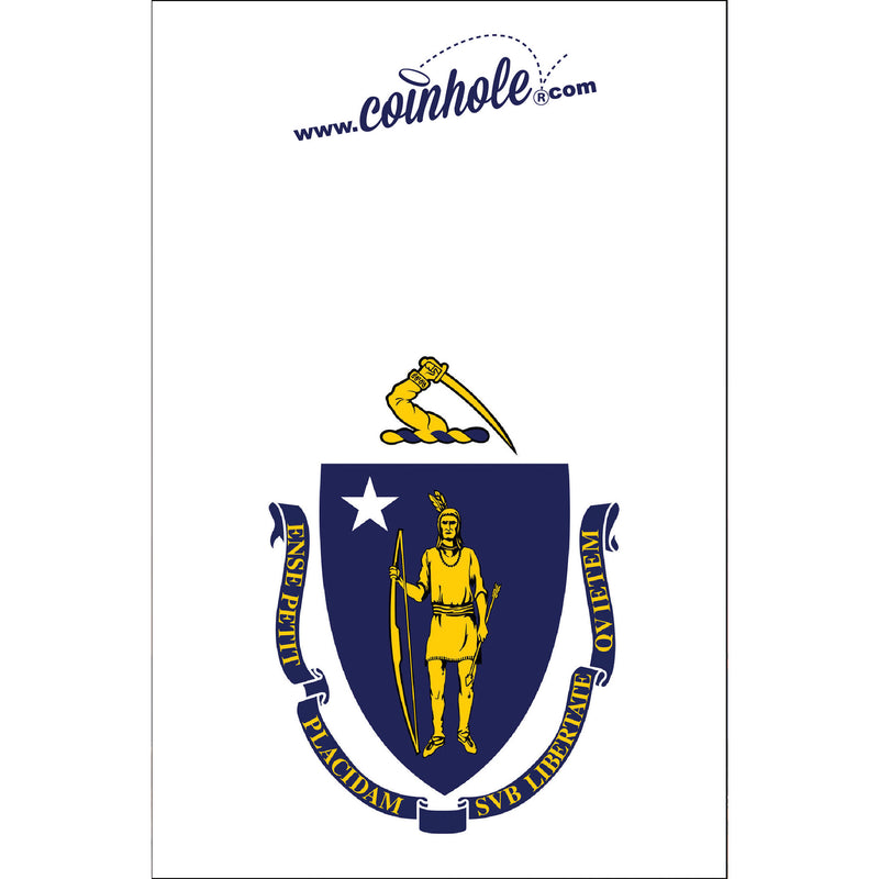 Massachusetts State Flag Coinhole®