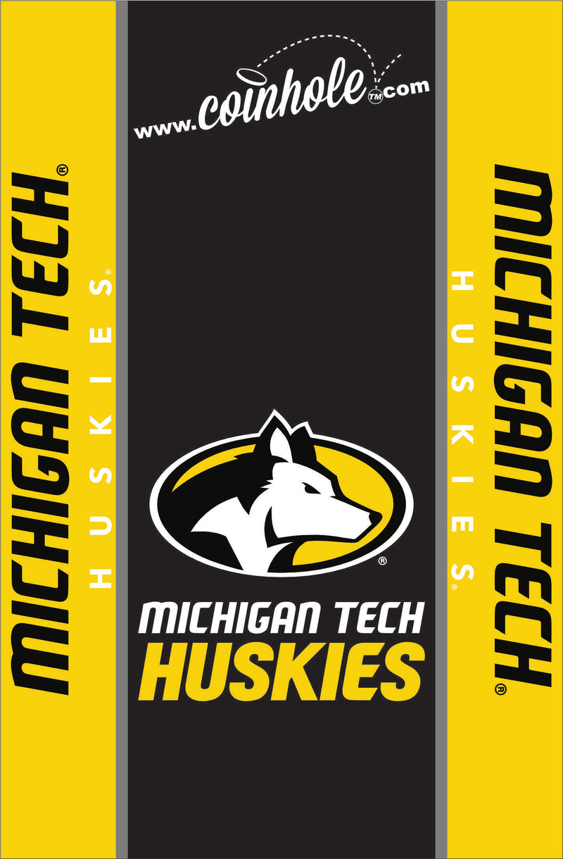 Michigan Tech Huskies Coinhole® Tabletop Game Set
