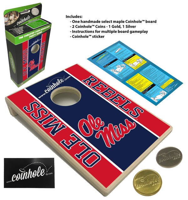 University of Mississippi Ole Miss Coinhole® Board