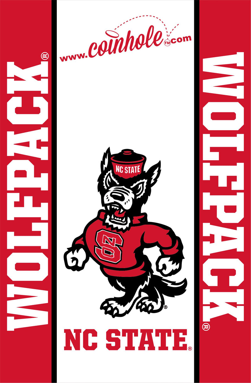 NC State Wolf White Wolfpack Coinhole® Tabletop Game Set