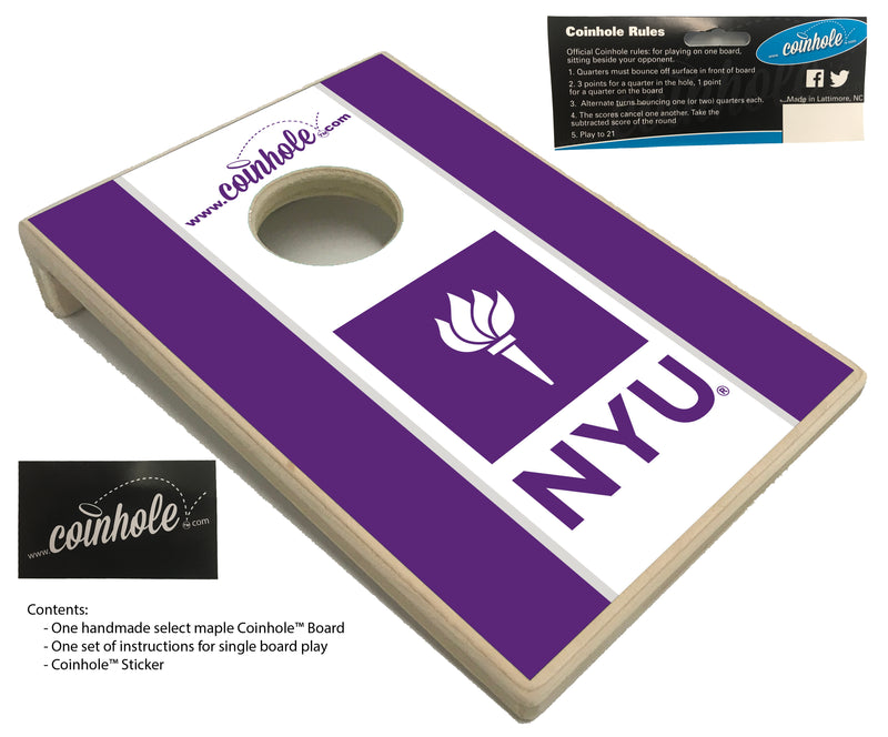New York University Coinhole Board