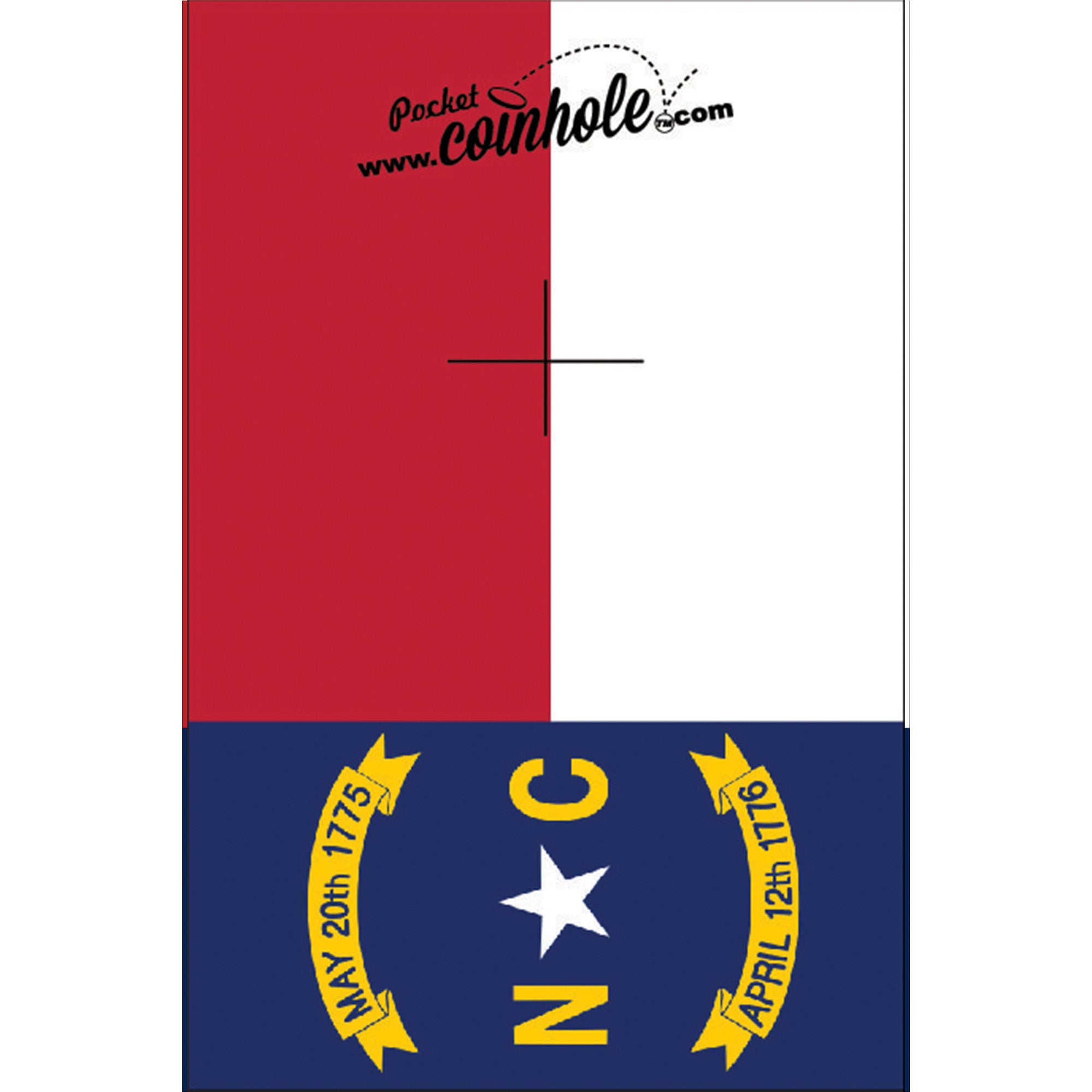 North Carolina State Flag Coinhole®