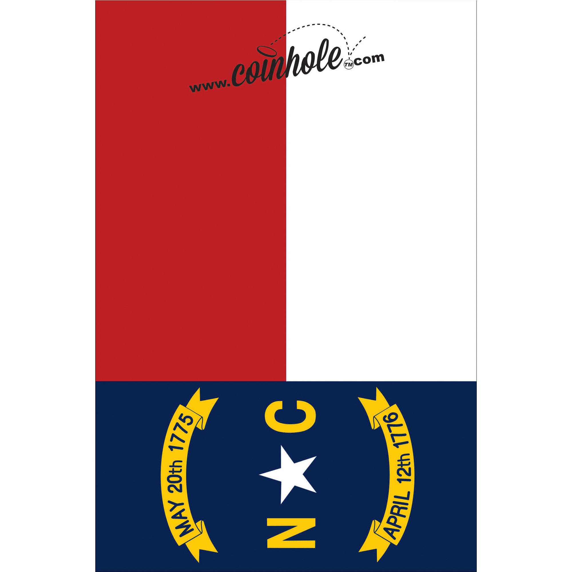 North Carolina State Flag Coinhole®