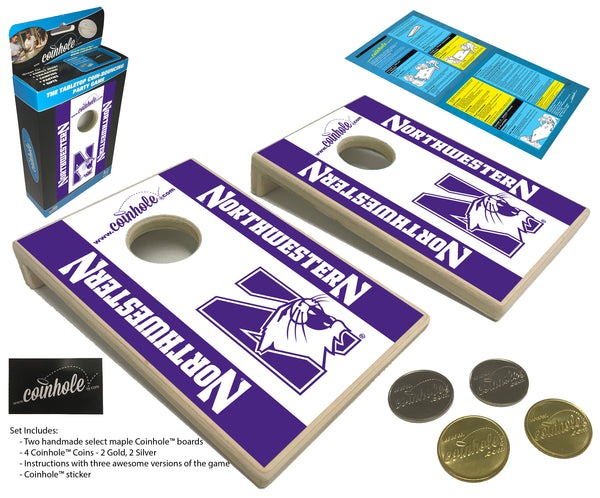 Northwestern University Coinhole® Tabletop Game Set