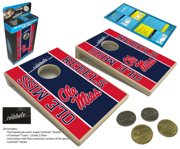 University of Mississippi Ole Miss Coinhole® Tabletop Game Set