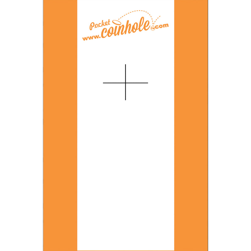 Orange and White Stripe Coinhole®