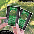 Green and Black Official POCKET Coinhole® (Closeout)