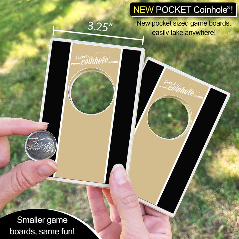 New Gold and Black POCKET Coinhole®