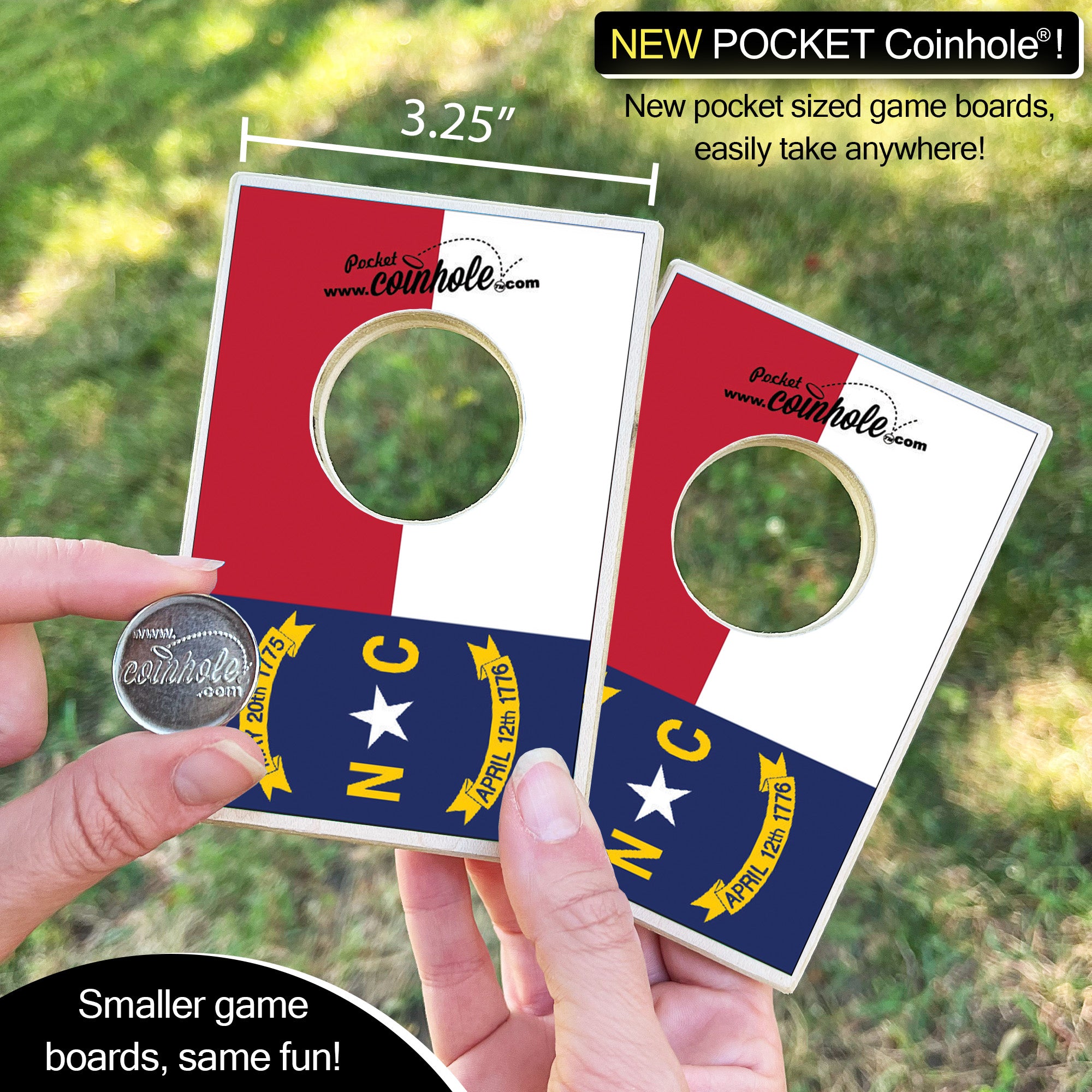 North Carolina State Flag Coinhole®