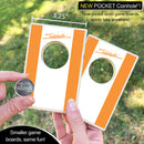 Orange and White Stripe Coinhole®