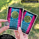 Blue and Pink Official POCKET Coinhole® (Closeout)