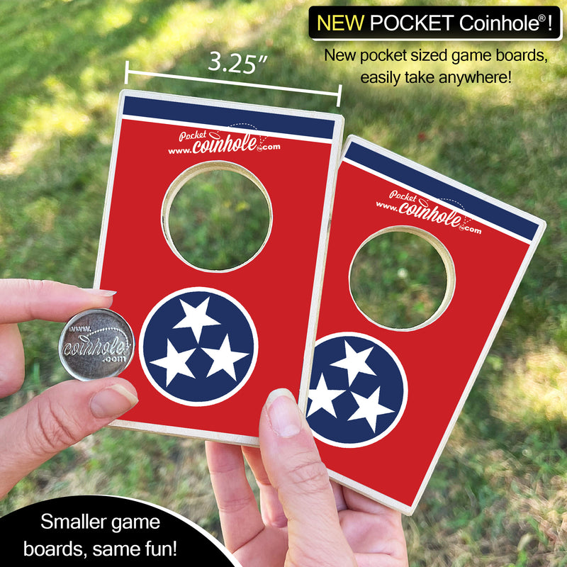 Tennessee State Flag POCKET Coinhole®
