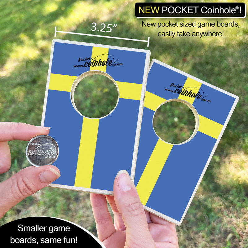 Sweden Flag POCKET Coinhole®