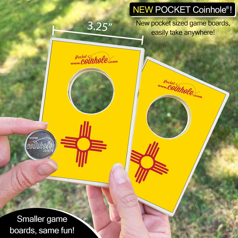 New Mexico State Flag POCKET Coinhole®