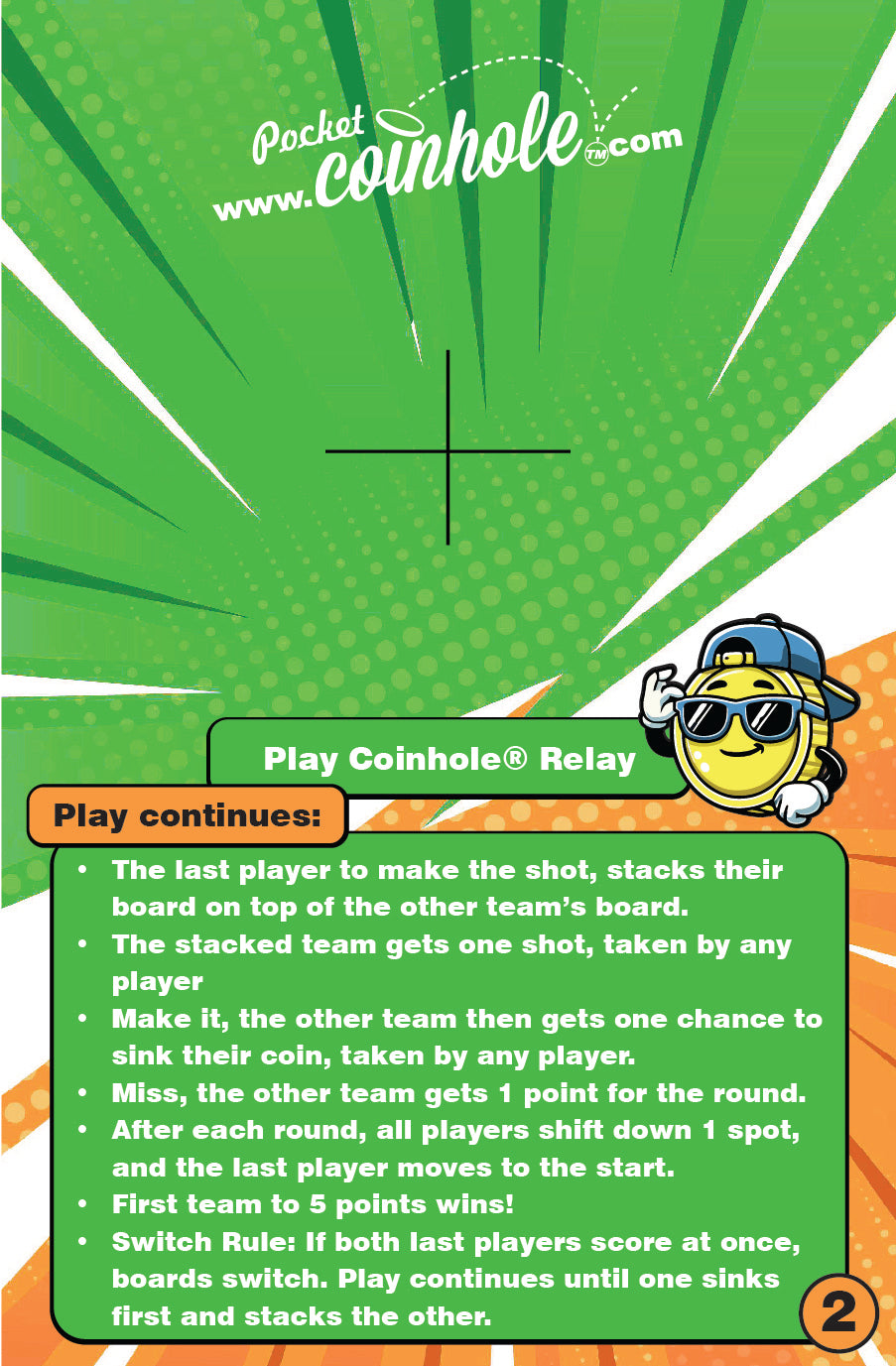 Official Relay Rules POCKET Coinhole®