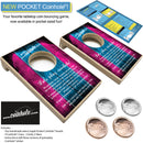 Blue and Pink Official POCKET Coinhole® (Closeout)
