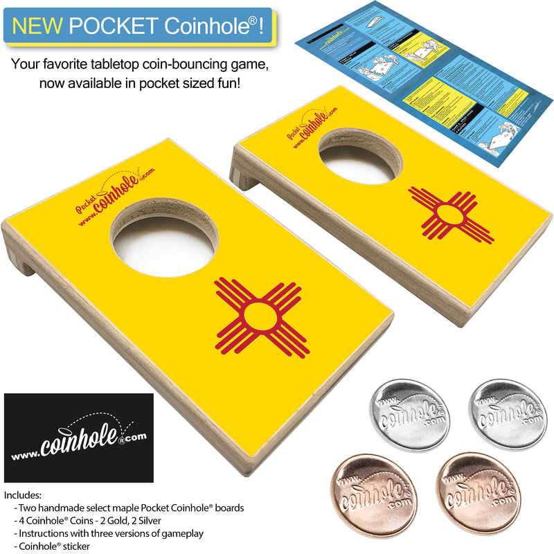 New Mexico State Flag POCKET Coinhole®