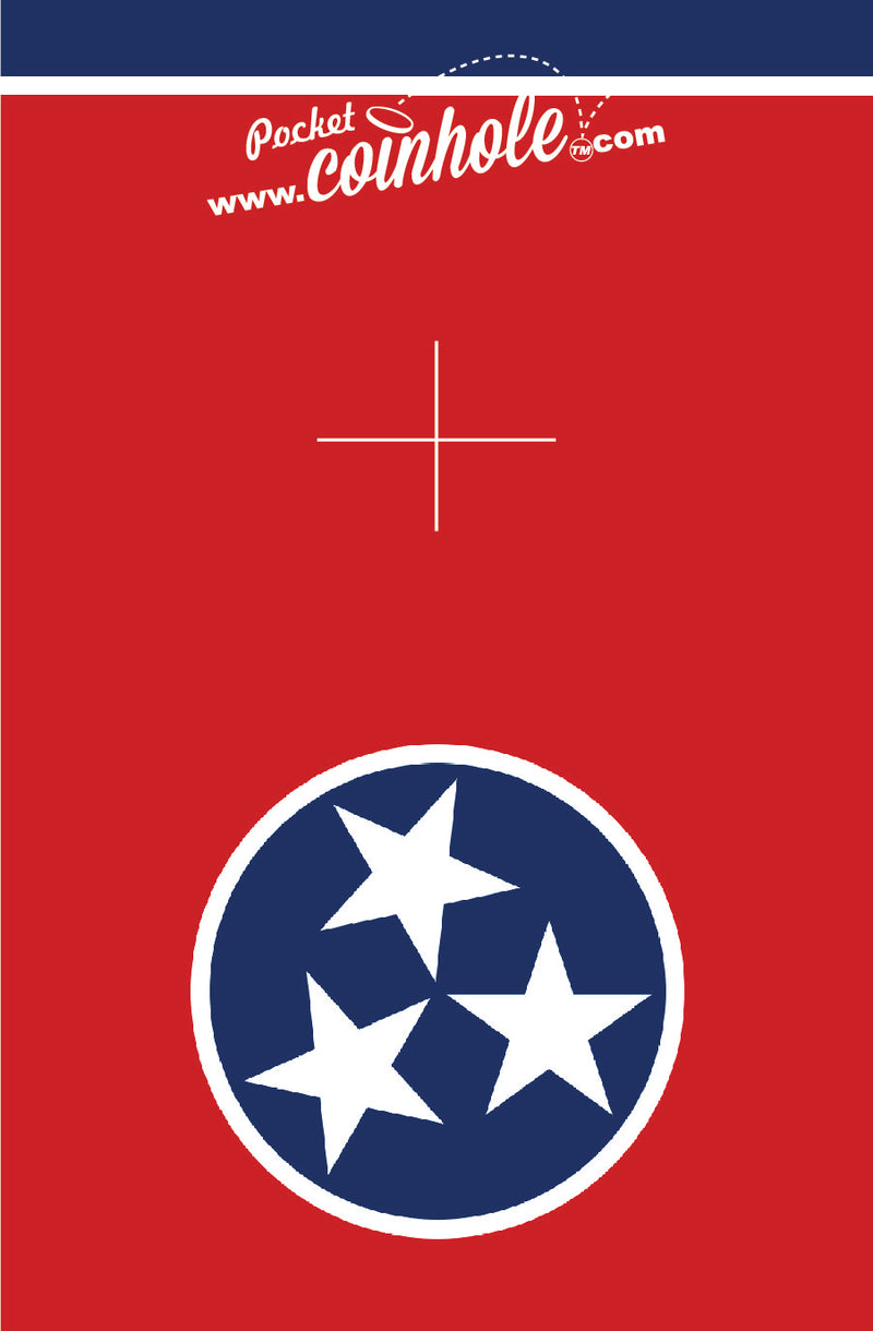 Tennessee State Flag POCKET Coinhole®