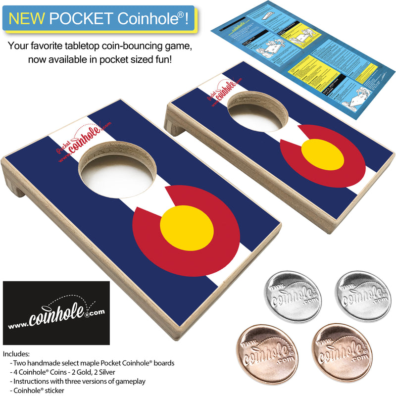 Colorado State Flag POCKET Coinhole®
