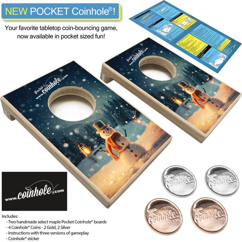 Snowman POCKET Coinhole®