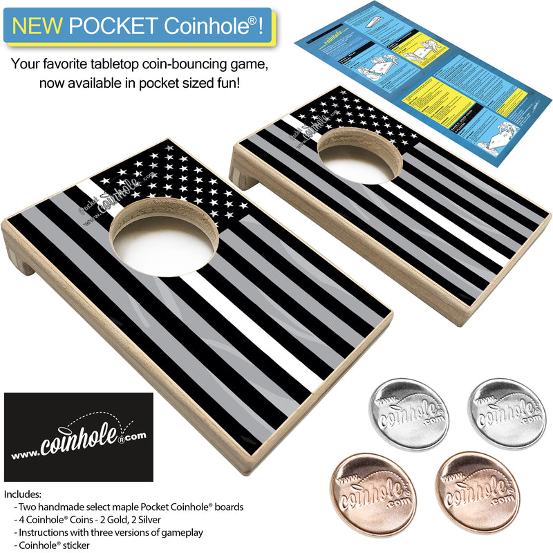 Thin White Line POCKET Coinhole®