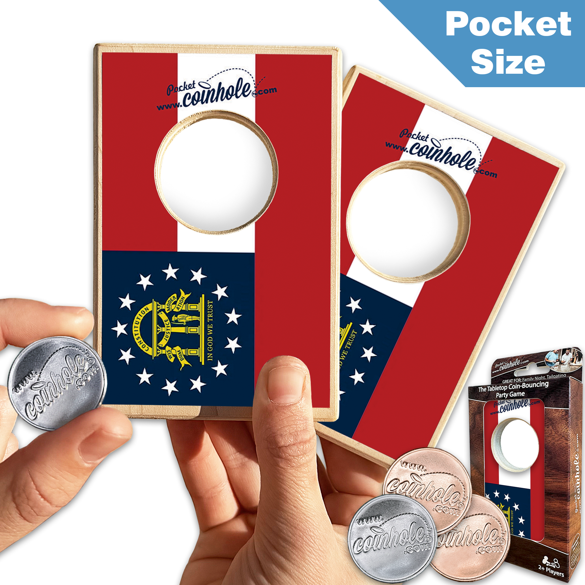 Georgia State Flag Coinhole®