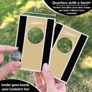 New Gold and Black Stripe Coinhole®