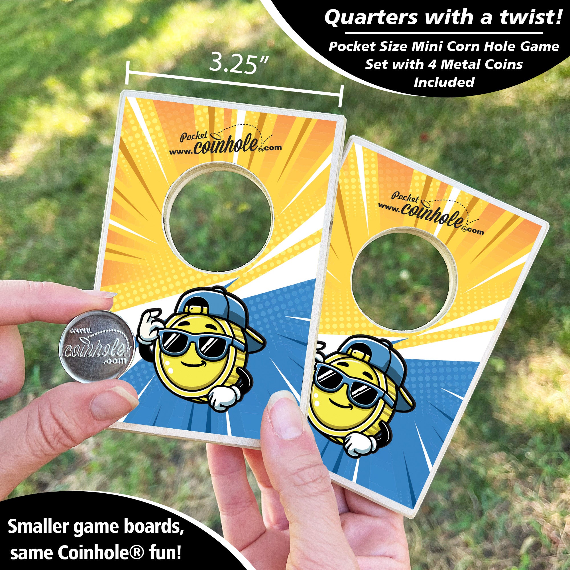 Carl the Coin Mascot Coinhole®