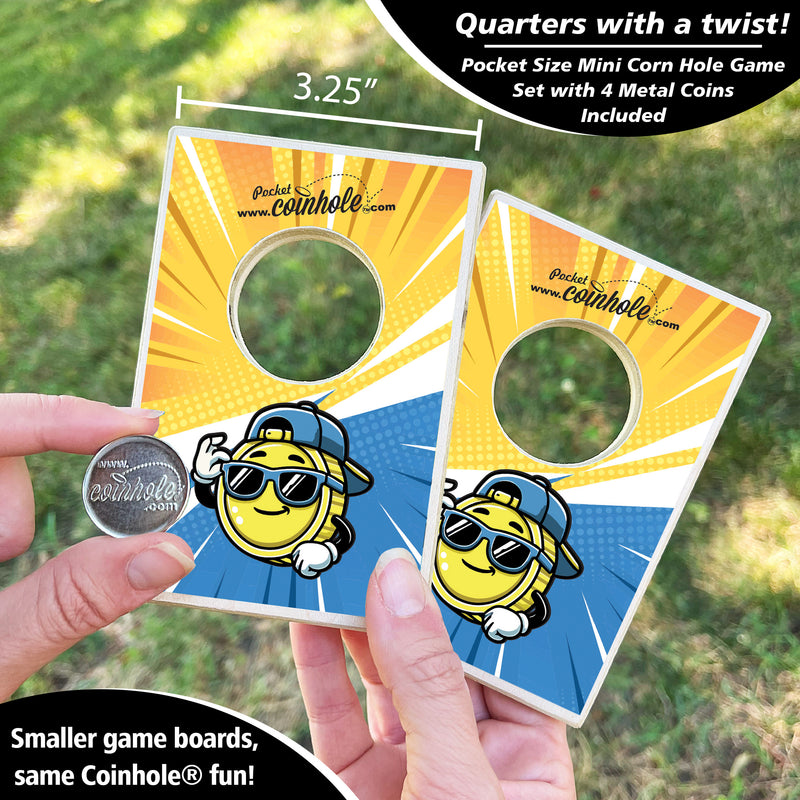 Carl the Coin Mascot POCKET Coinhole®