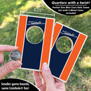 Dark Blue and Orange Stripe Coinhole®
