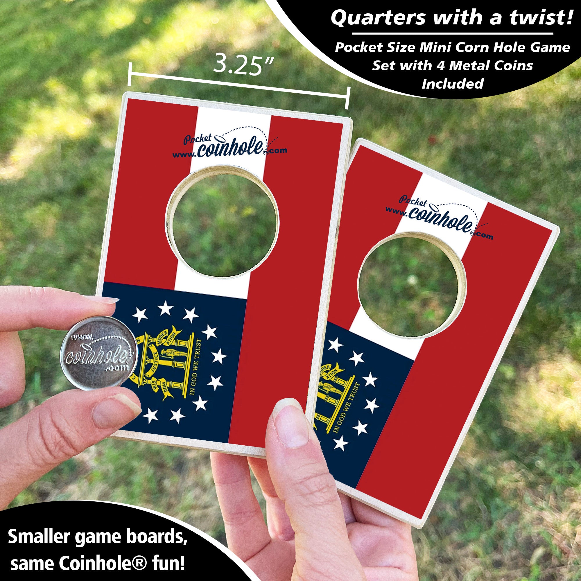 Georgia State Flag Coinhole®