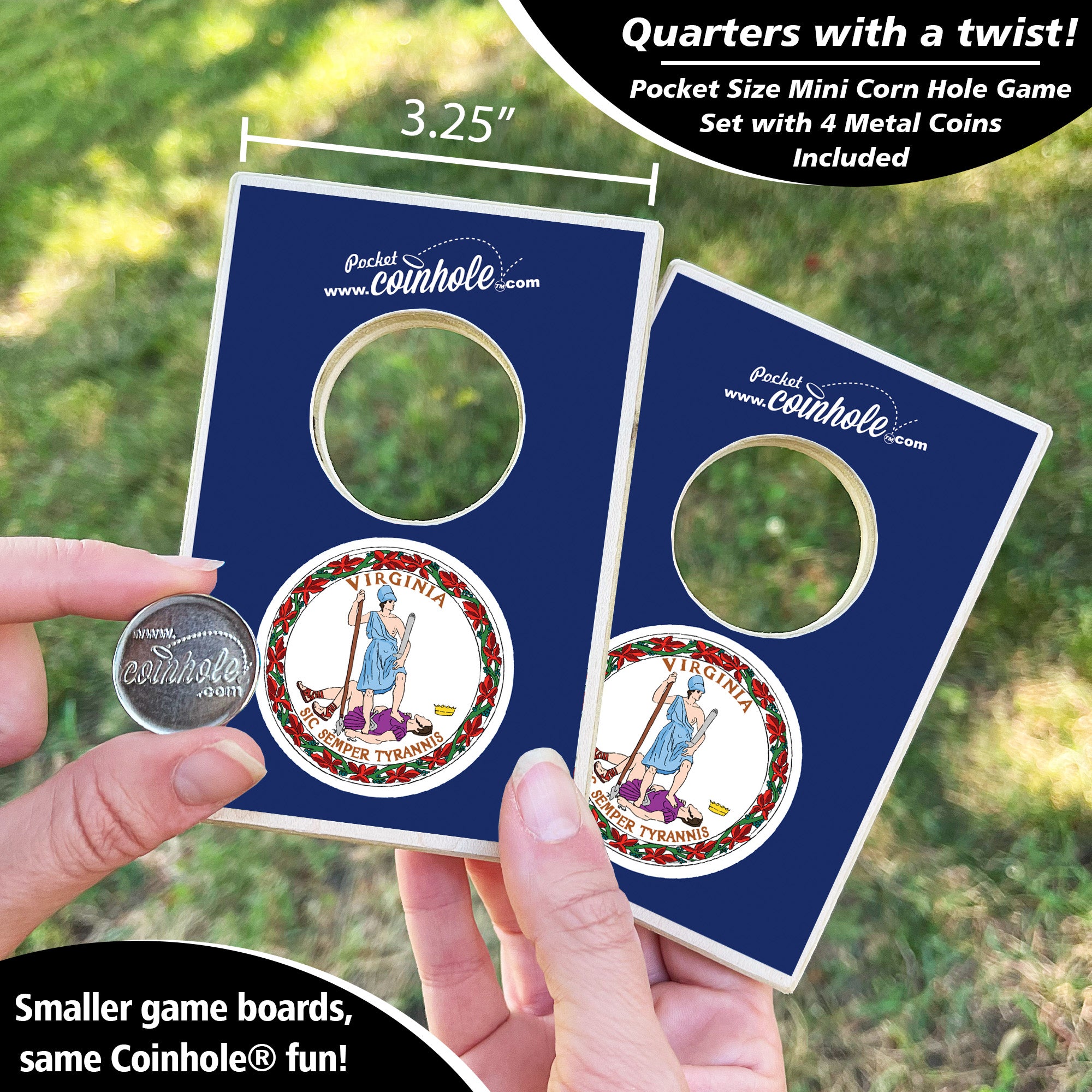Virginia State Flag Coinhole®