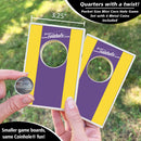 Yellow and Purple Stripe Coinhole®