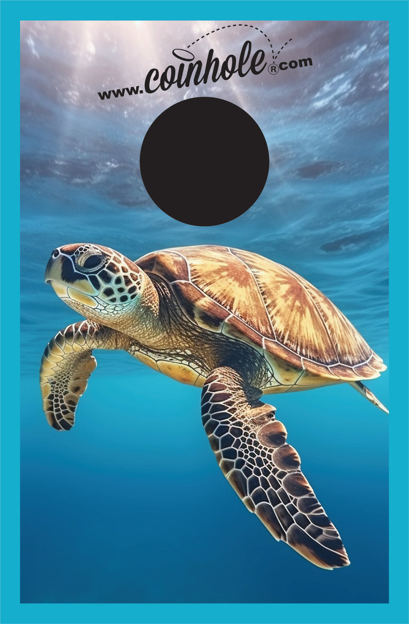Sea Turtle Coinhole® Tabletop Game Set