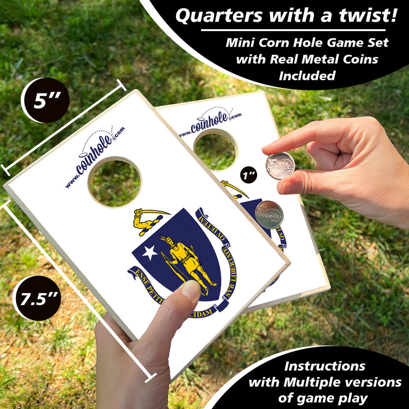 Massachusetts State Flag Coinhole®