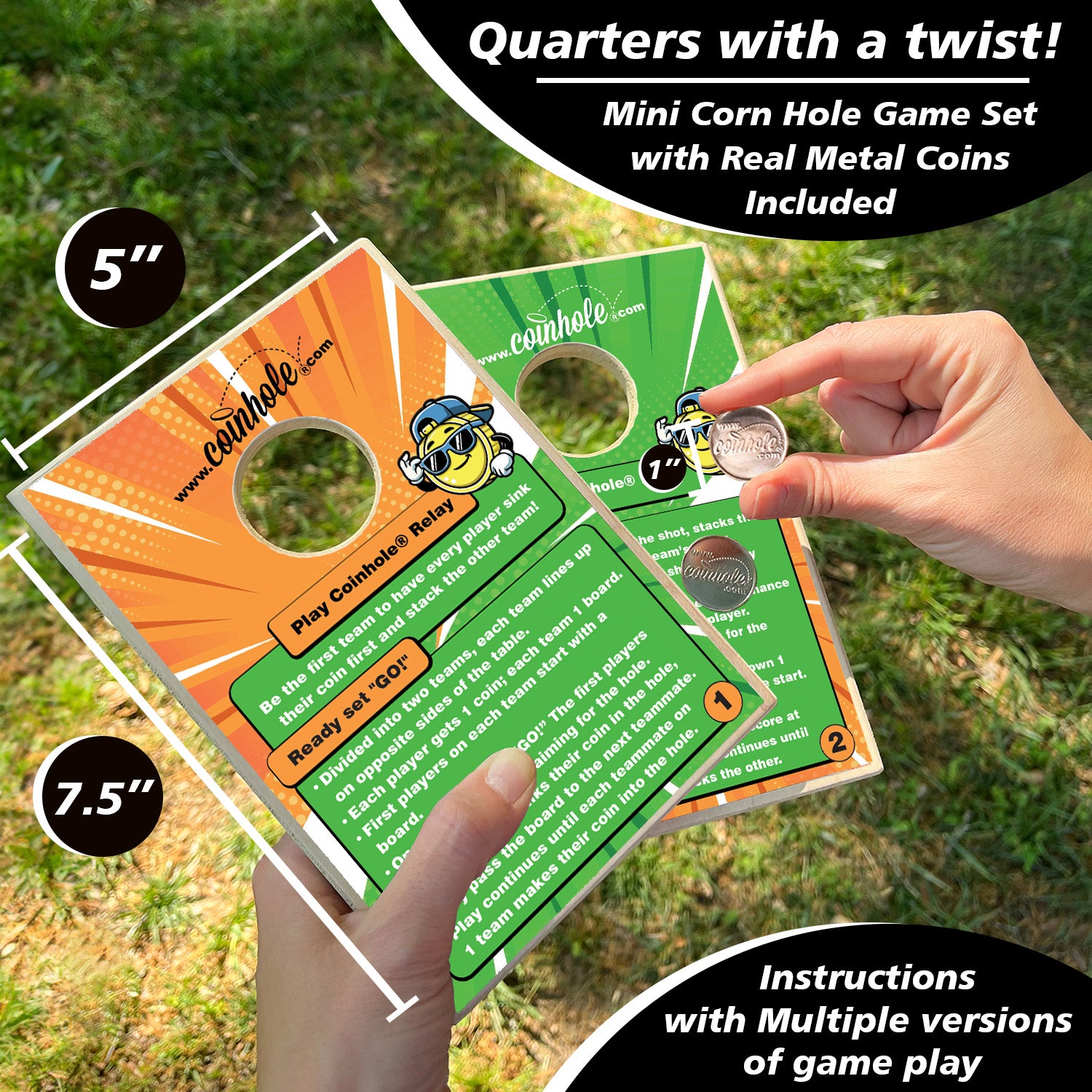 Official Relay Coinhole® Tabletop Game Set