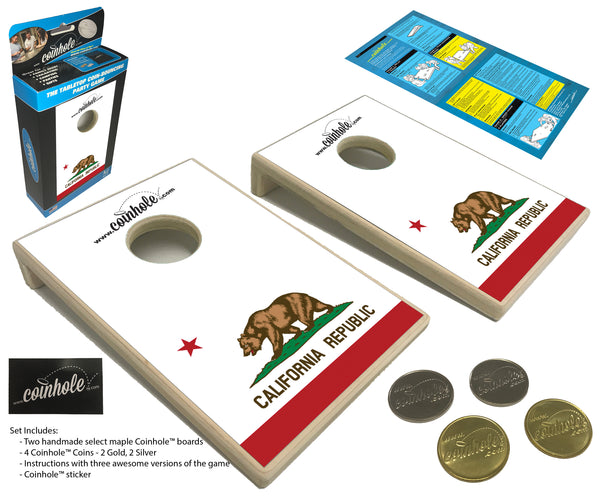 California State Flag Coinhole® Tabletop Game Set