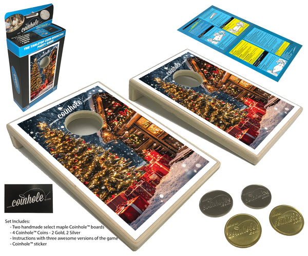 Christmas Cottage Coinhole® Tabletop Game Set