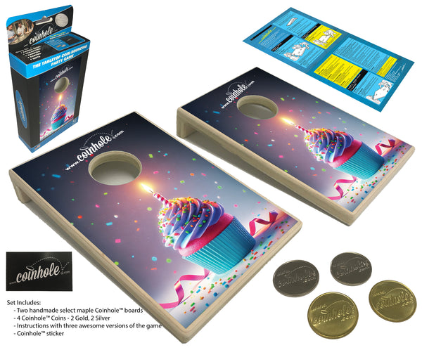 Cupcake Coinhole® Tabletop Game Set