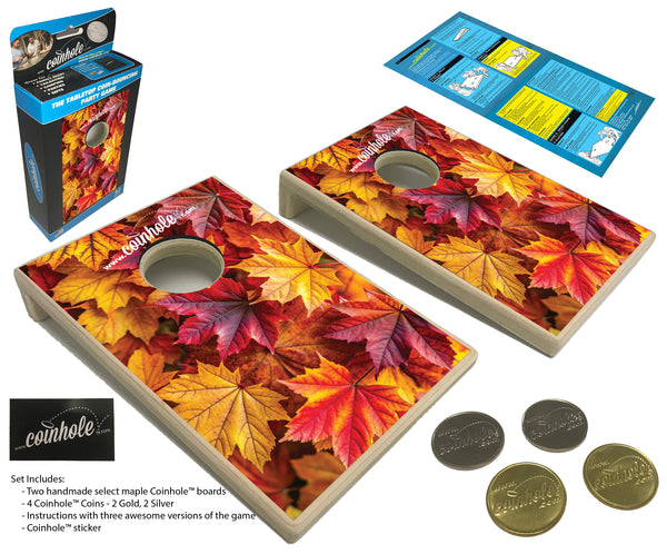 Fall Leaves Coinhole® Tabletop Game Set