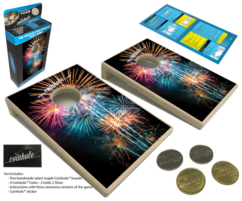 Firework Coinhole® Tabletop Game Set