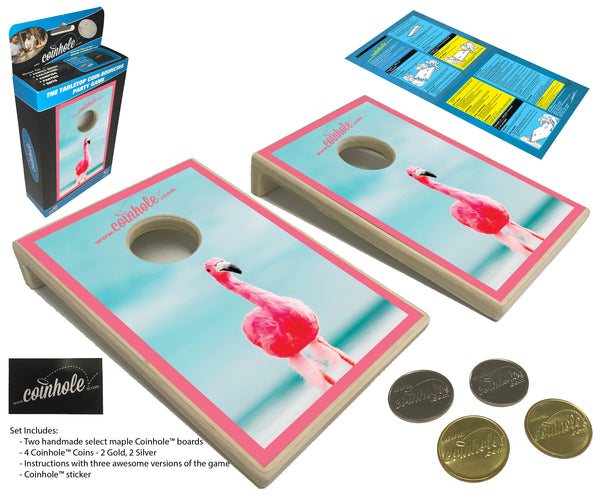 Flamingo Coinhole® Tabletop Game Set