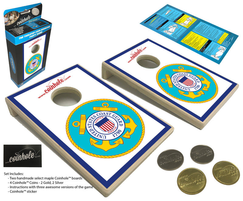Coast Guard Coinhole® Tabletop Game Set