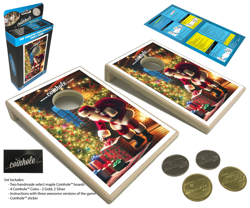 Santa Coinhole® Tabletop Game Set