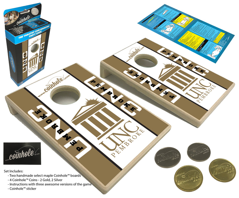 University of North Carolina Pembroke Coinhole® Tabletop Game Set