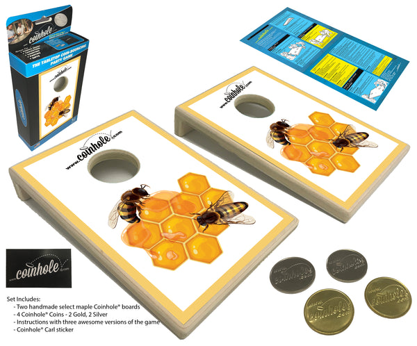 Honey Bee Coinhole® Tabletop Game Set