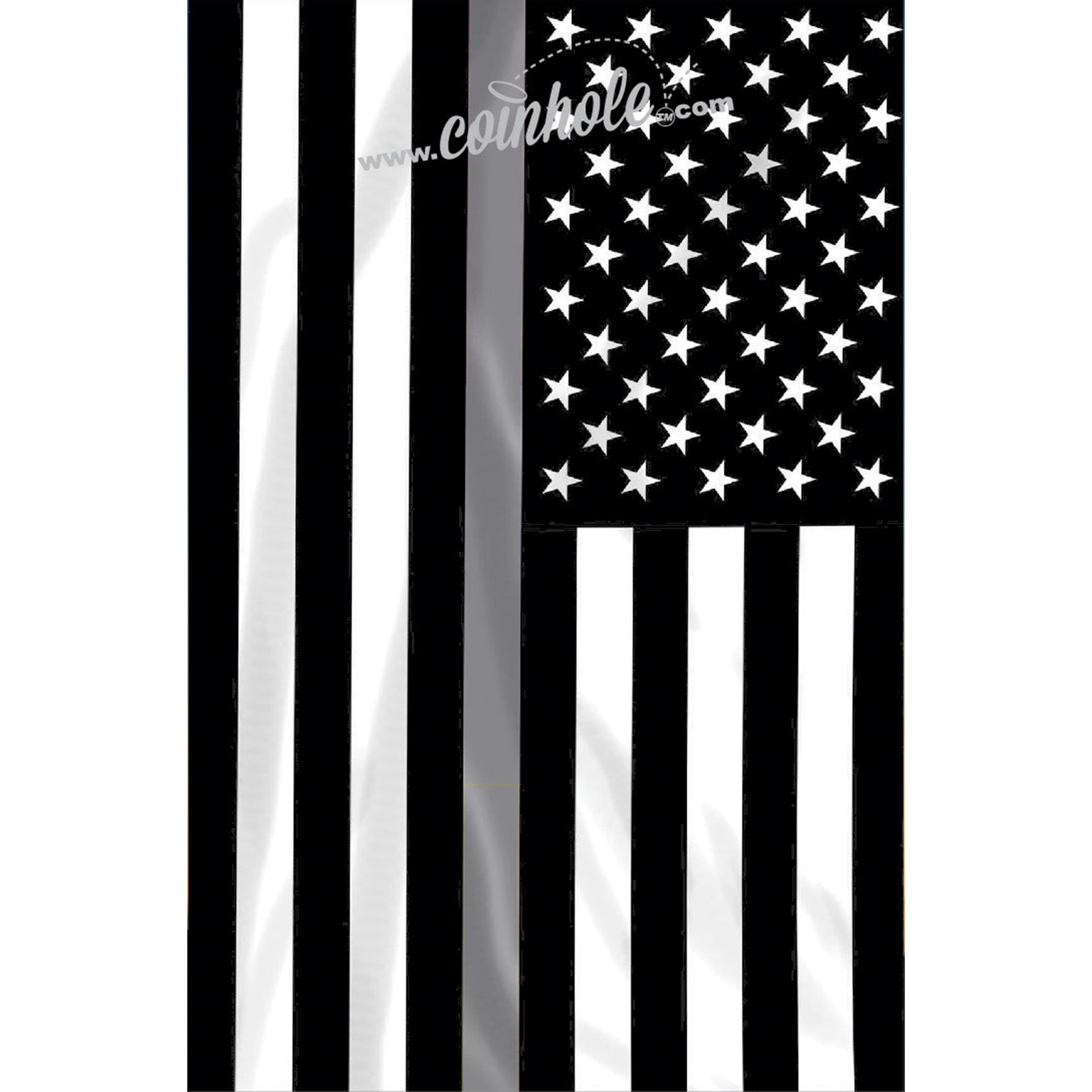 Thin Silver Line Flag Coinhole®