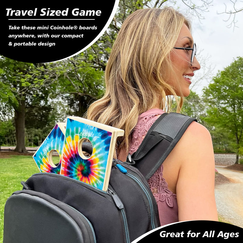 Tie-Dye Coinhole® Tabletop Game Set